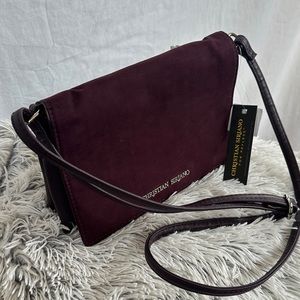 Christian Siriano burgundy purse